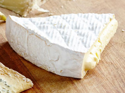 Wedge of soft cheese