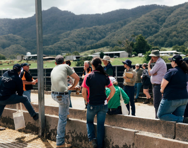 Community gathering in a regional area